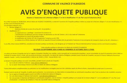 avis enquete publique