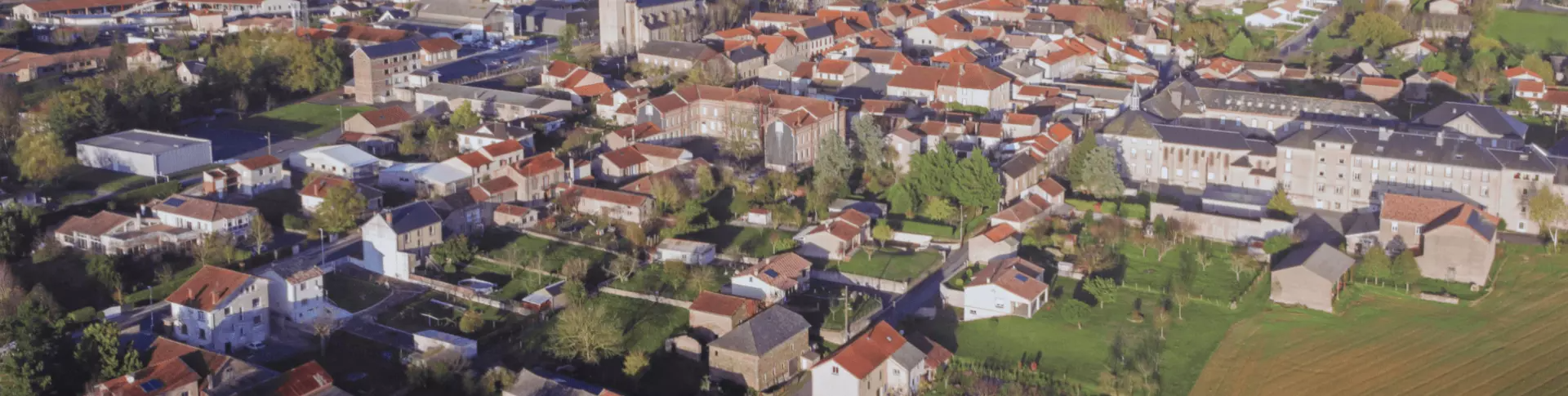 Vue aérienne de Valence d'Albigeois